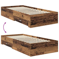 Struttura del letto Legno vecchio 90 x 190 cm Legno multistrato 3413664