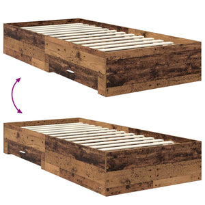 Struttura del letto Legno vecchio 90 x 190 cm Legno multistrato 3413664