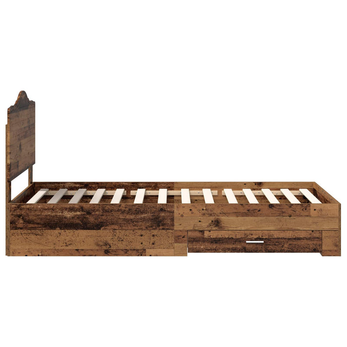 Struttura del letto Legno vecchio 90 x 190 cm Legno multistrato 3413664