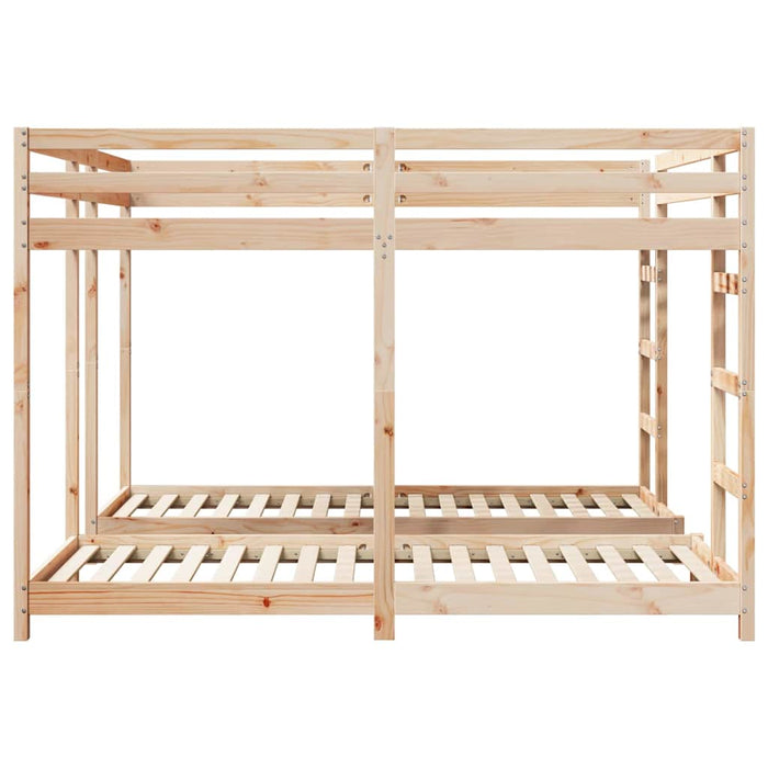 Struttura letto a castello triplo Naturale 80 / 200 x 200 cm 3414558