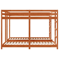 Struttura letto a castello triplo Marrone cerato 200 x 200 cm 3414560