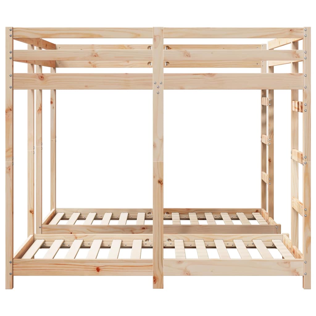 Struttura letto a castello triplo Marrone 160 x 200 cm 3414561