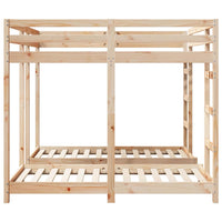 Struttura letto a castello triplo Marrone 160 x 200 cm 3414561