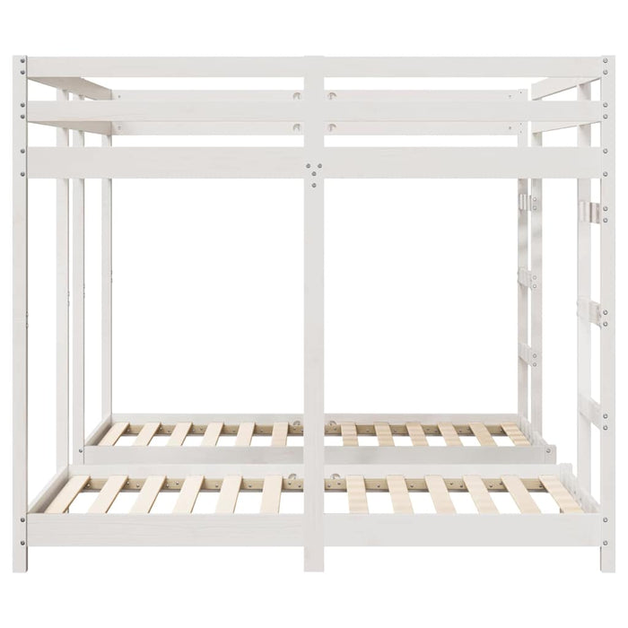 Struttura letto a castello triplo Bianco 160 x 200 cm 3414562