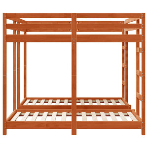 Struttura letto a castello triplo Cera marrone 160 x 200 cm 3414563