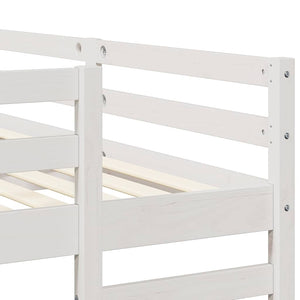 Struttura letto a castello triplo Bianco 140 x 200 cm 3414565