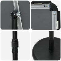 Espositori per Fiere Nero 25 x 25 x 125 cm Alluminio 42025191