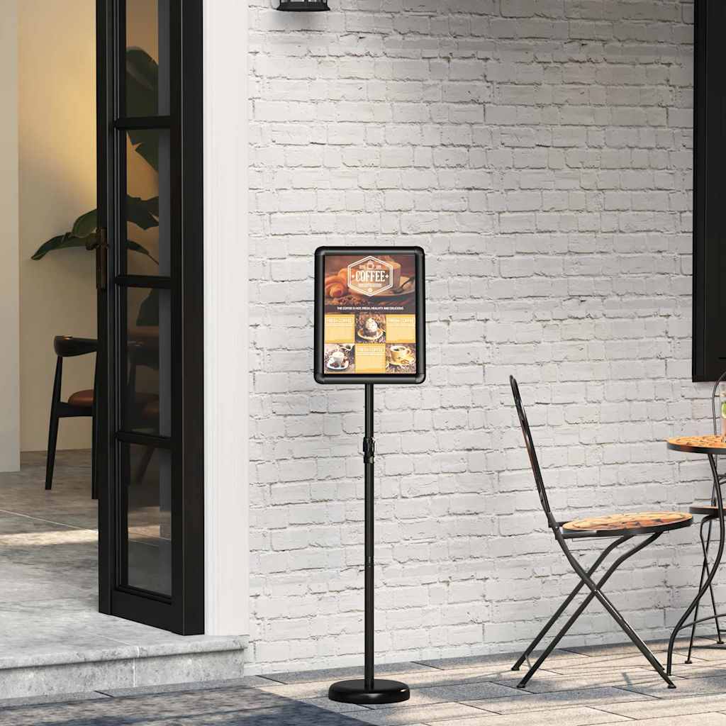 Espositori per Fiere Nero 25 x 25 x 125 cm Alluminio 42025191