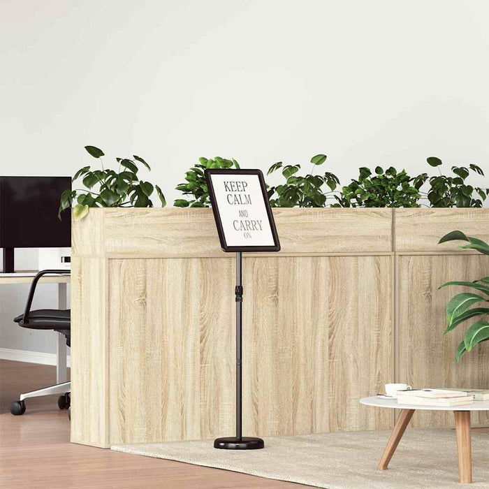 Espositori per Fiere Nero 25 x 25 x 125 cm Alluminio 42025191