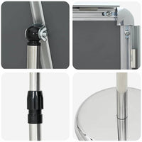 Espositori per Fiere Argento 25 x 25 x 125 cm Alluminio 42025192