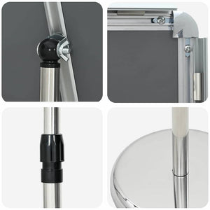 Espositori per Fiere Argento 25 x 25 x 125 cm Alluminio 42025192