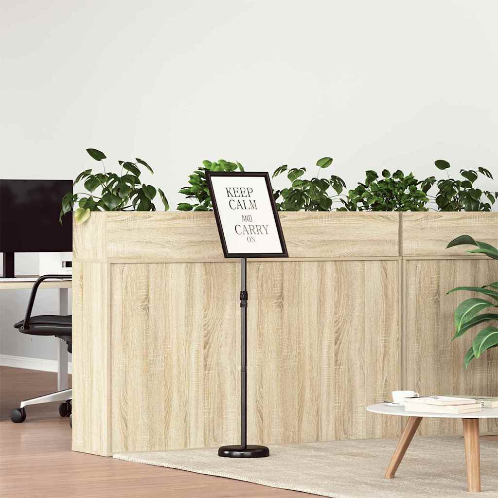 Espositori per Fiere Nero 25 x 25 x 125 cm Alluminio 42025193