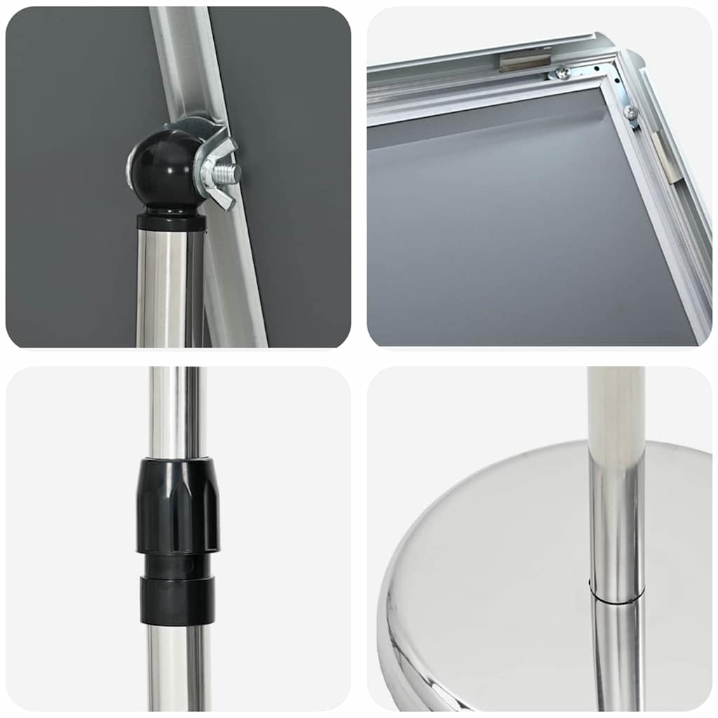 Espositori per Fiere Argento 25 x 25 x 125 cm Alluminio 42025194