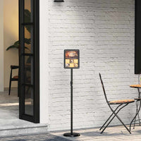 Espositori per Fiere Nero 25 x 25 x 125 cm Alluminio 42025195