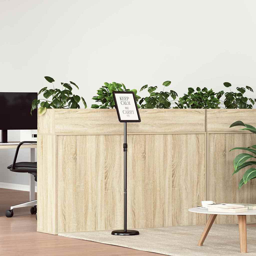 Espositori per Fiere Nero 25 x 25 x 125 cm Alluminio 42025195