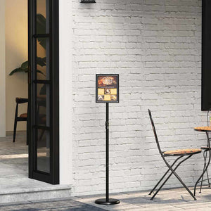 Espositori per Fiere Nero 25 x 25 x 125 cm Alluminio 42025197