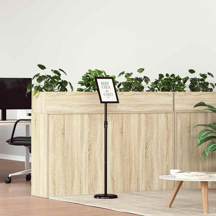 Espositori per Fiere Nero 25 x 25 x 125 cm Alluminio 42025197