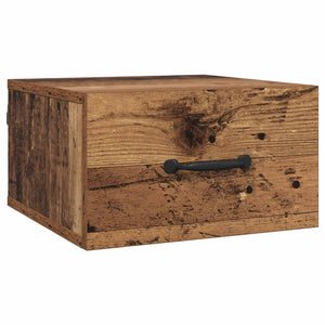 Armadio da Notte con cassetto Legno vecchio 35 x 35 x 20 cm 893632