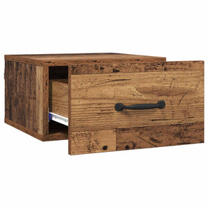 Armadio da Notte con cassetto Legno vecchio 35 x 35 x 20 cm 893632