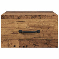 Armadio da Notte con cassetto Legno vecchio 35 x 35 x 20 cm 893632