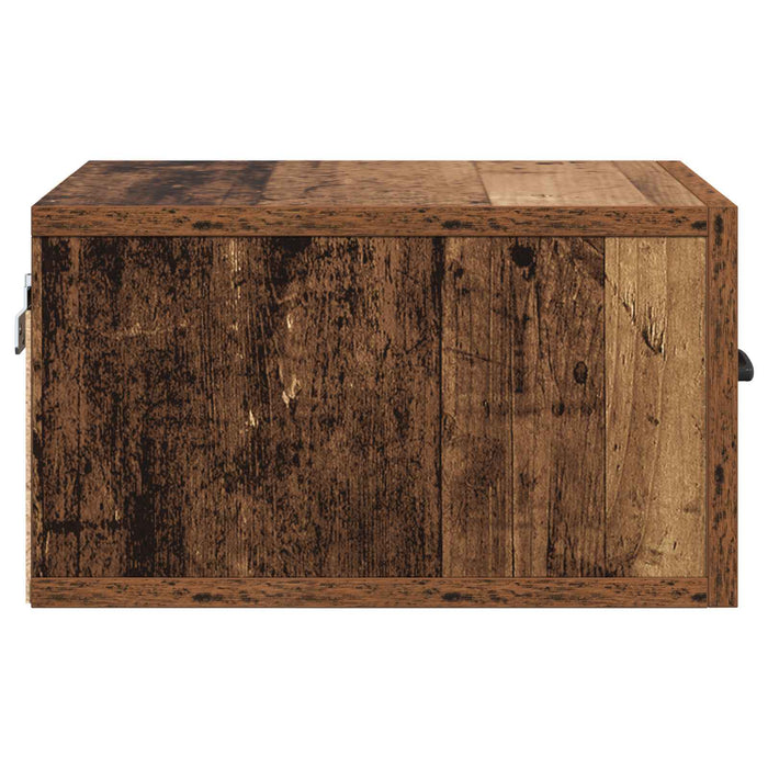Armadio da Notte con cassetto Legno vecchio 35 x 35 x 20 cm 893632