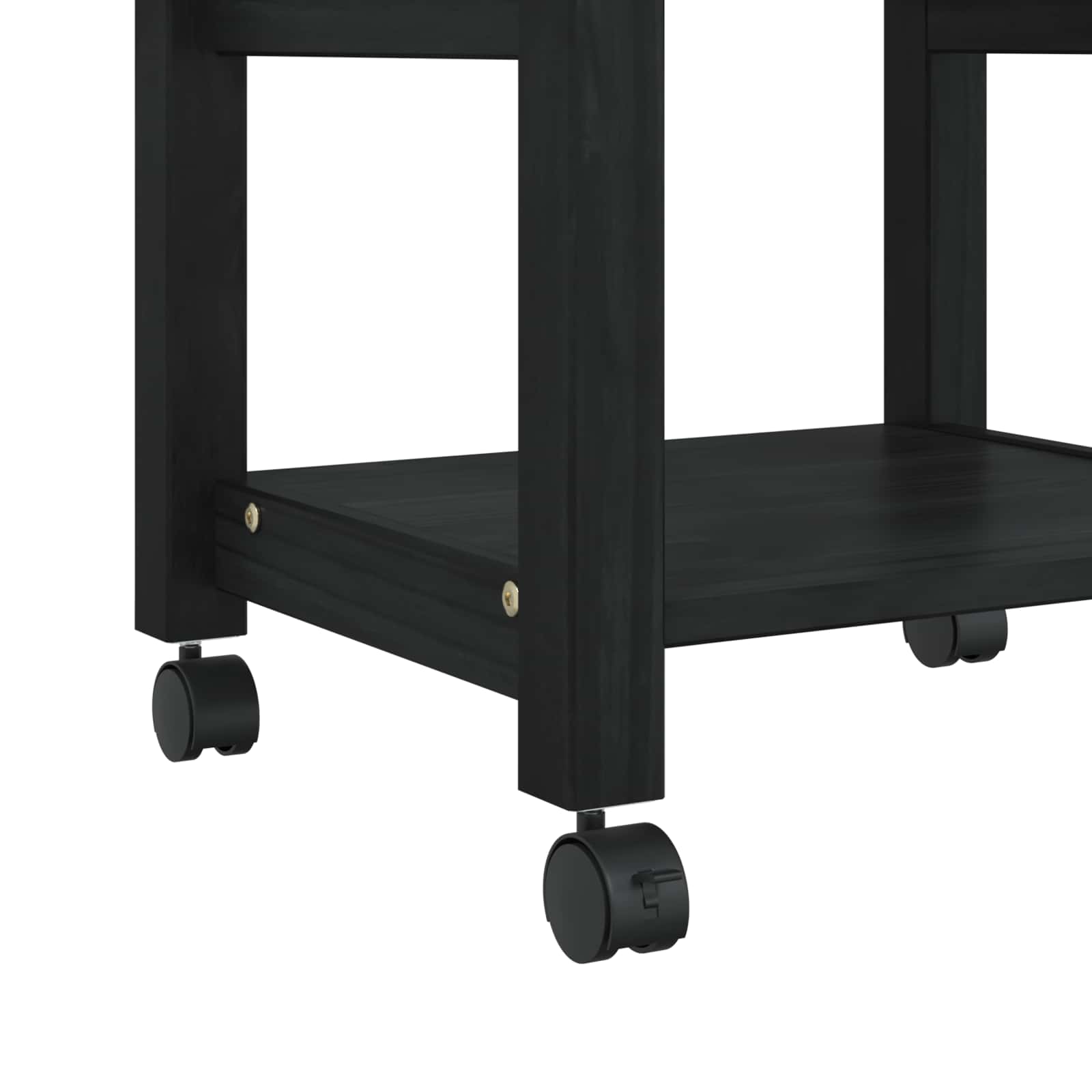 Carrello da Cucina Tinta unita Nero 88,5 x 40 x 48 cm 42027031