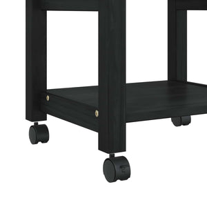 Carrello da Cucina Tinta unita Nero 88,5 x 40 x 48 cm 42027031