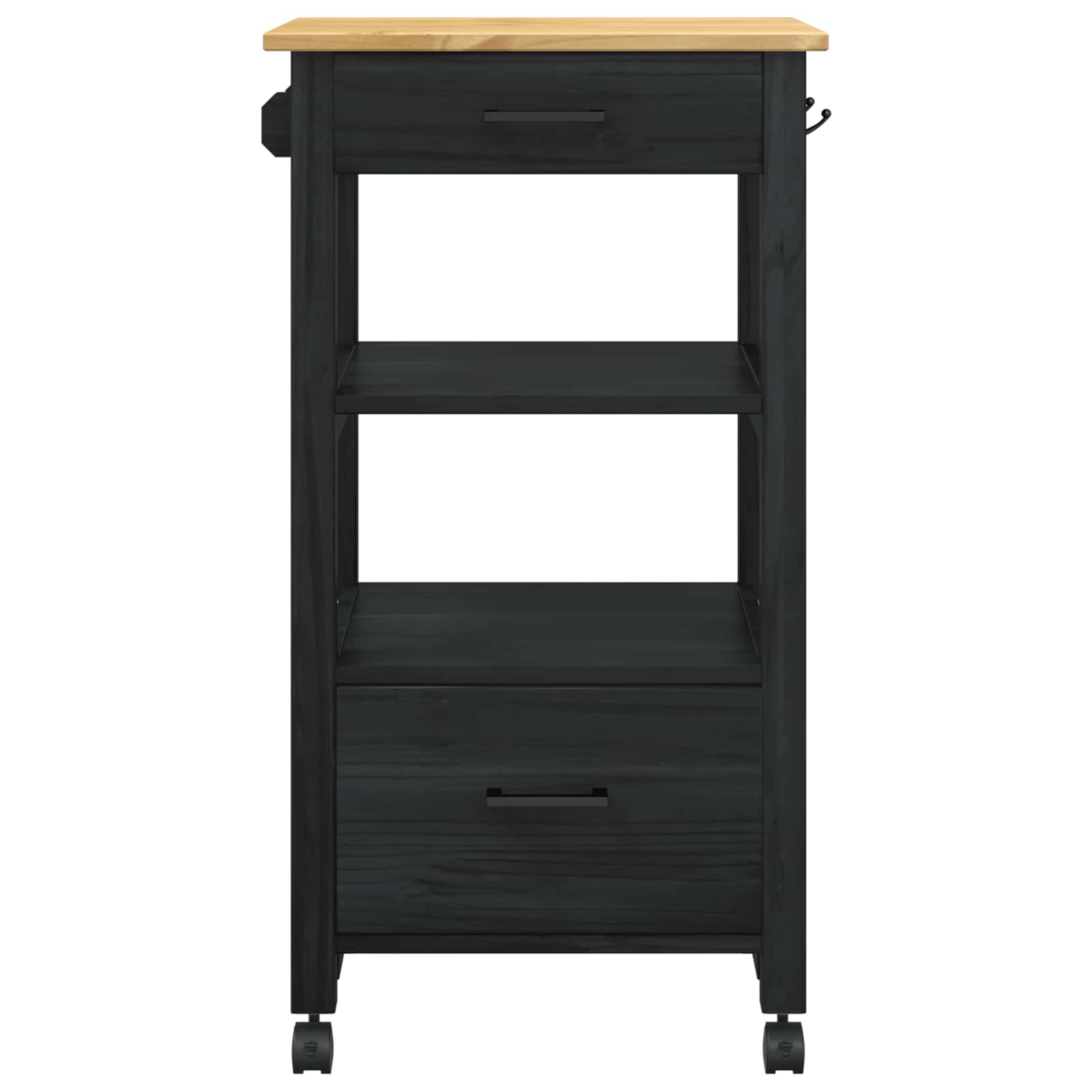 Carrello da Cucina Tinta unita Nero 42027033