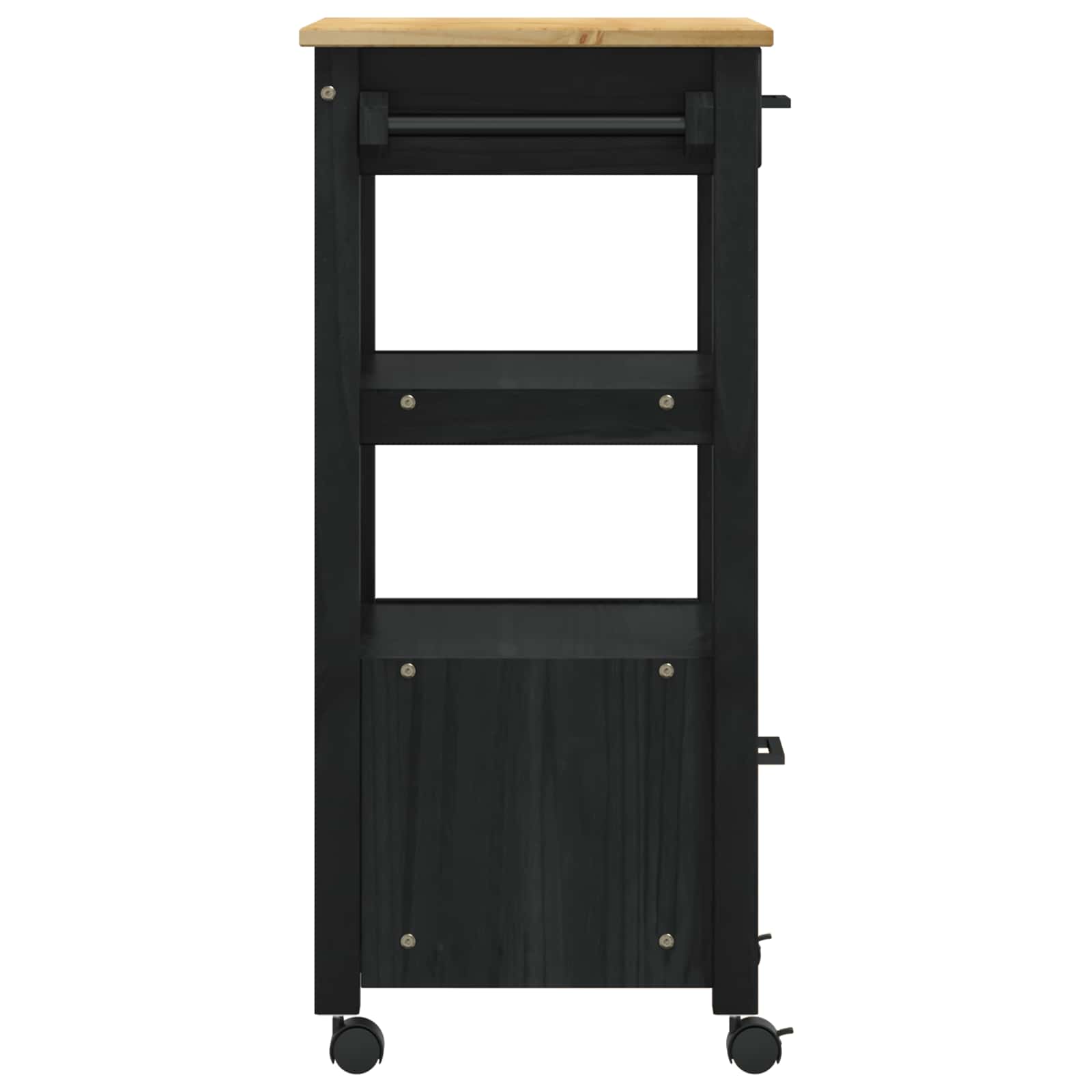Carrello da Cucina Tinta unita Nero 42027033