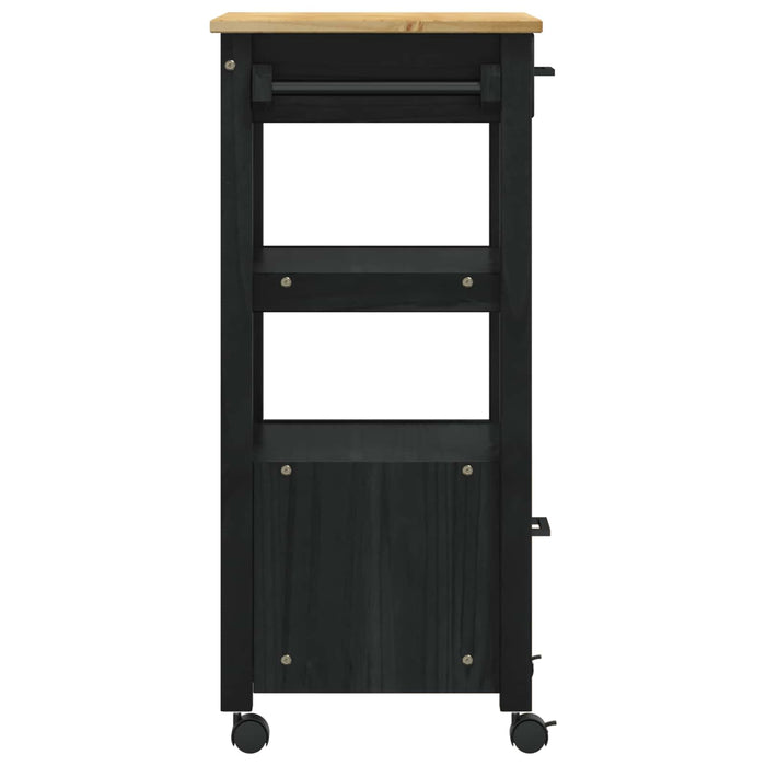 Carrello da Cucina Tinta unita Nero 42027033