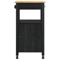 Carrello da Cucina Tinta unita Nero 42027034