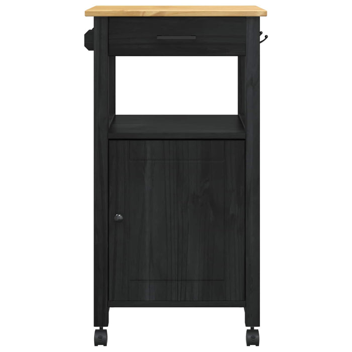 Carrello da Cucina Tinta unita Nero 42027034