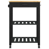 Carrello da Cucina Tinta unita Nero 88,5 x 40 x 60 cm 42027035