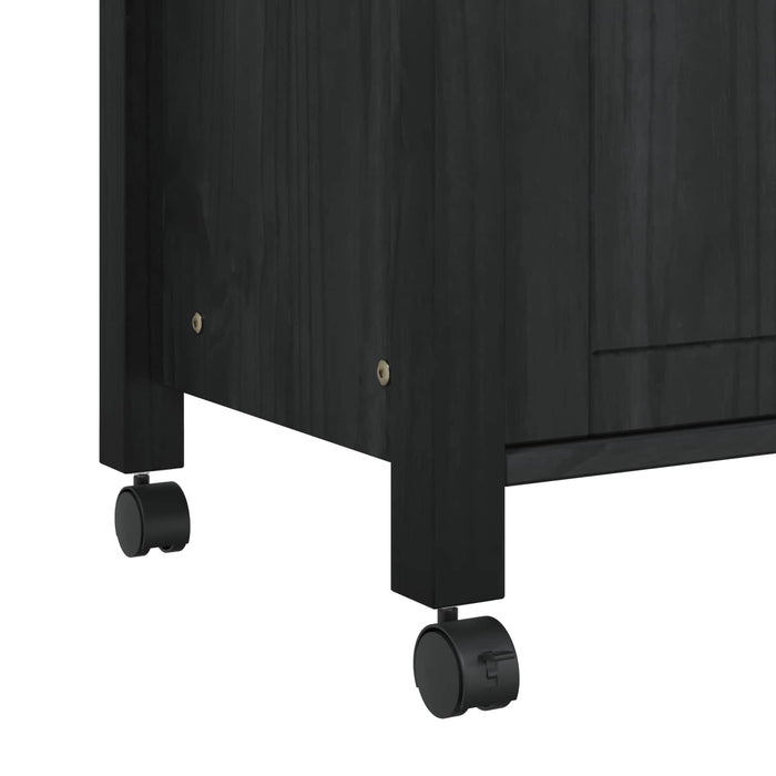 Carrello da Cucina Tinta unita Nero 88,5 x 40 x 48 cm 42027040