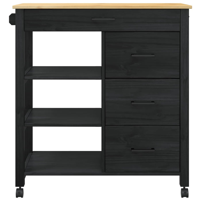 Carrello da Cucina Nero 42027042