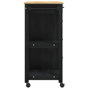 Carrello da Cucina Tinta unita Nero 42027043