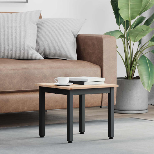 Tavolino da salotto Naturale 40 x 40 x 36 cm Pino massello 892753