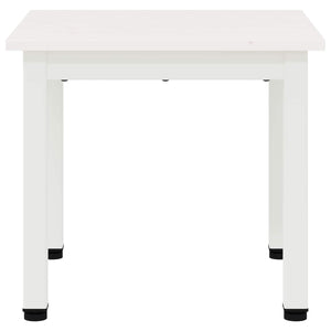 Tavolino da salotto Bianco 40 x 40 x 36 cm Pino massello 892754