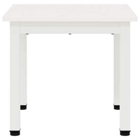 Tavolino da salotto Bianco 40 x 40 x 36 cm Pino massello 892754