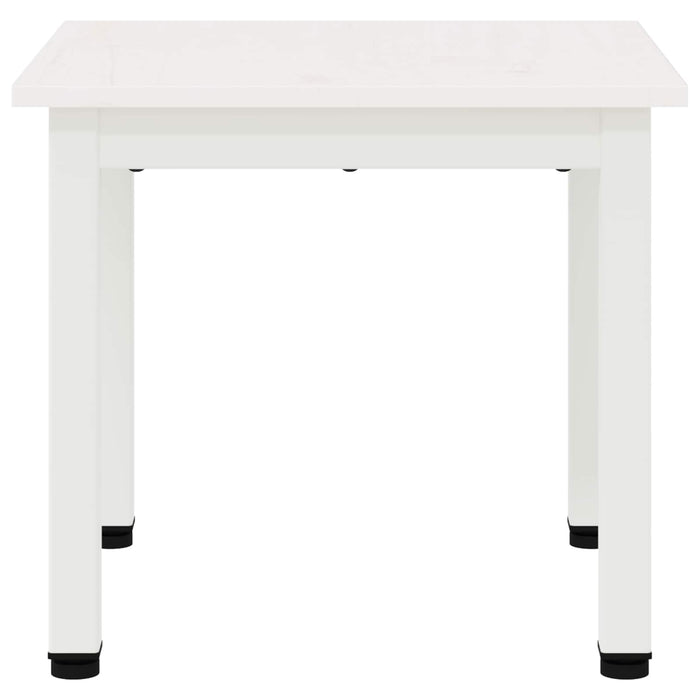 Tavolino da salotto Bianco 40 x 40 x 36 cm Pino massello 892754