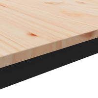 Tavolino da salotto Naturale 60 x 30 x 36 cm Pino massello 892757