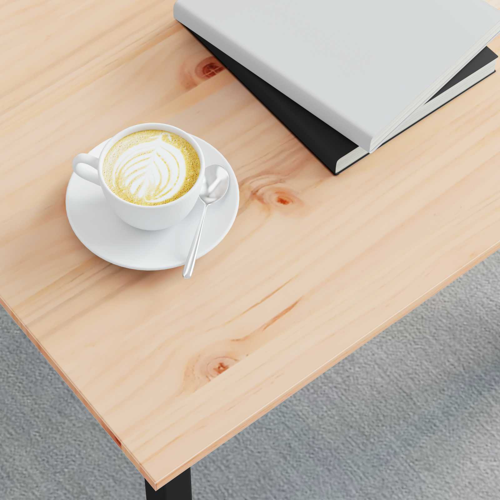 Tavolino da salotto Naturale 60 x 30 x 36 cm Pino massello 892757