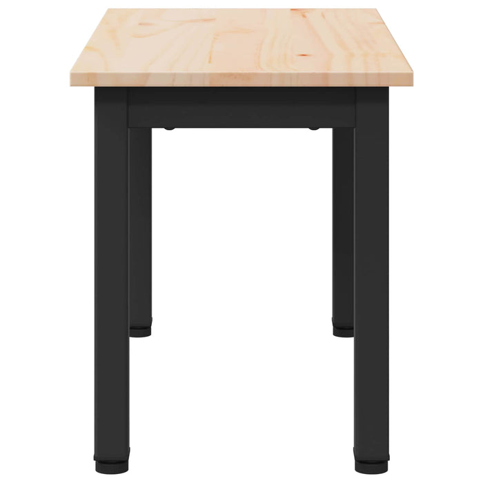 Tavolino da salotto Naturale 60 x 30 x 36 cm Pino massello 892757