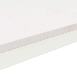 Tavolino da salotto Bianco 60 x 30 x 36 cm Pino massello 892758