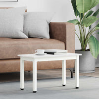 Tavolino da salotto Bianco 60 x 30 x 36 cm Pino massello 892758