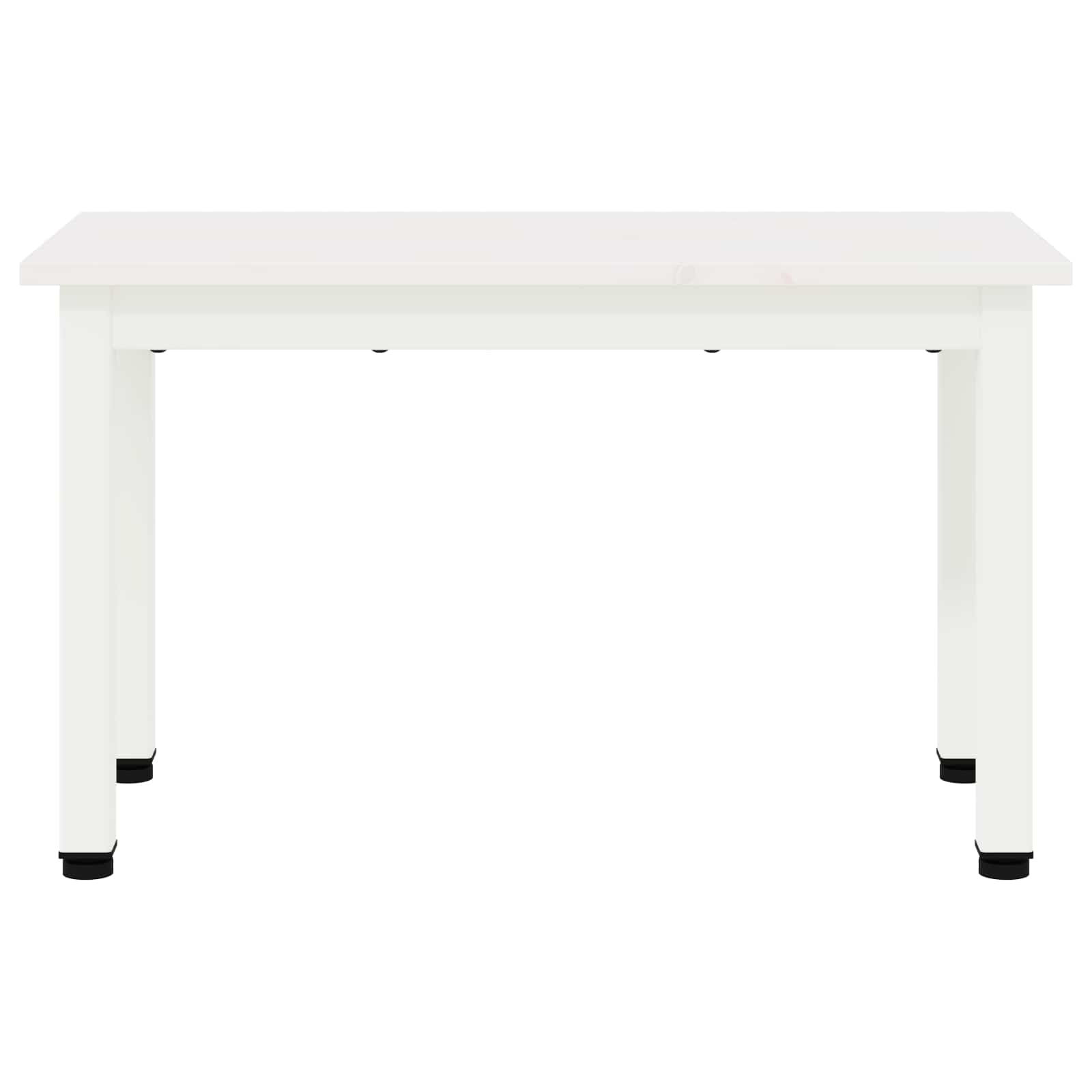 Tavolino da salotto Bianco 60 x 30 x 36 cm Pino massello 892758