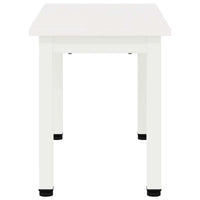 Tavolino da salotto Bianco 60 x 30 x 36 cm Pino massello 892758