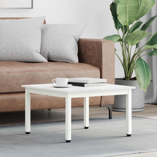 Tavolino da salotto Bianco 60 x 60 x 36 cm Pino massello 892760
