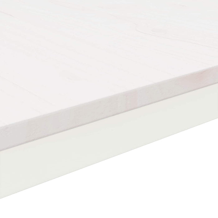 Tavolino da salotto Bianco 60 x 50 x 36 cm Pino massello 892762