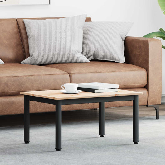 Tavolino da salotto Naturale 60 x 50 x 36 cm Pino massello 892763